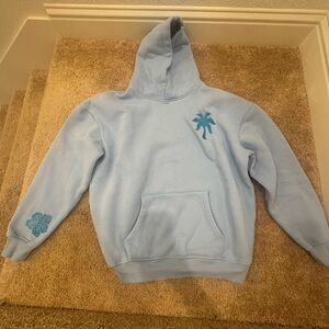 Pink Palm Puff Hoodie!